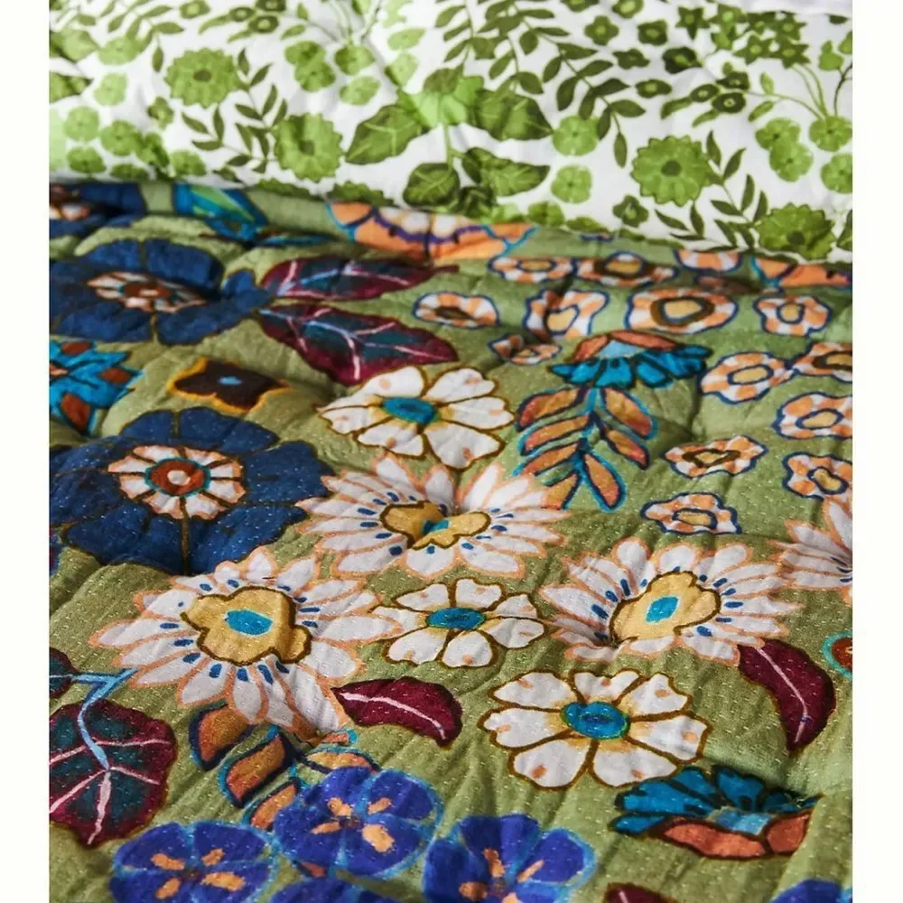 Anthropologie Averill Organic Cotton Quilt King size